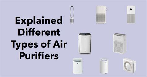 Different Types of Air Purifiers : A Comprehensive Guide