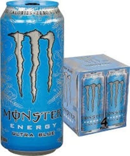 100% Vegetarian Ultra Blue Monster Energy Drink With Zero Sugar And Low Calorie Alcohol Content ...