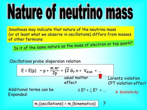 PPT - Nature of neutrino mass PowerPoint Presentation, free download - ID:4090720