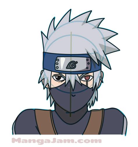 How To Draw Kid Kakashi Step By Step