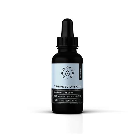 CBD + Delta-8 THC Tincture | Ounce of Hope