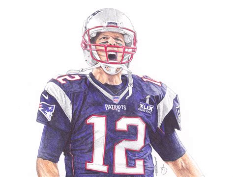 Tom Brady Ballpoint Pen Drawing on Behance