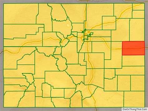 Map of Kit Carson County, Colorado