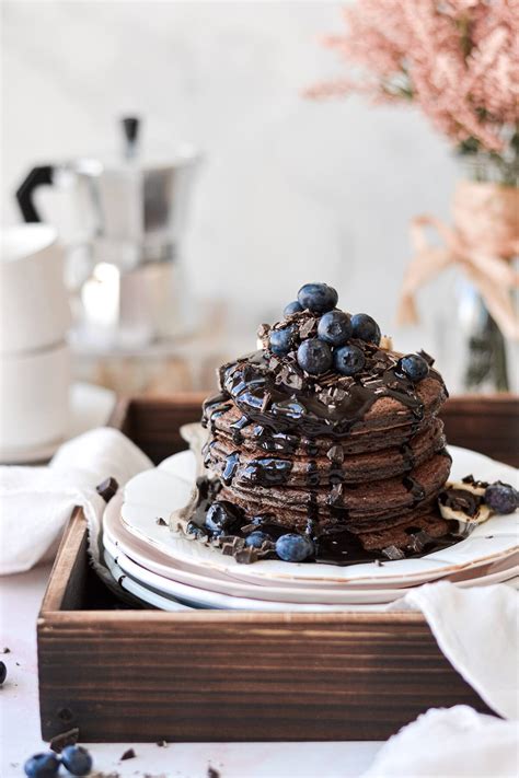 High Altitude Chocolate Pancakes with Homemade Chocolate Syrup - Curly ...