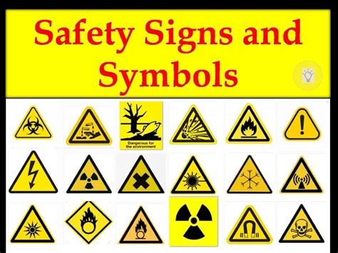 Safety Signs And Symbols For Kids