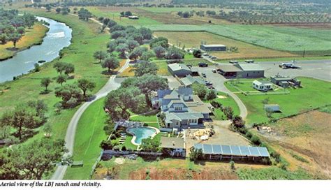 Aerial View of the LBJ Ranch located in the Lyndon B. Johnson National ...