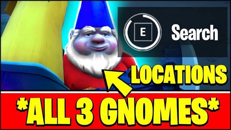 Find all gnomes at homely hills-all 3 gnome locations fortnite chapter 2 season 3 !!! - YouTube