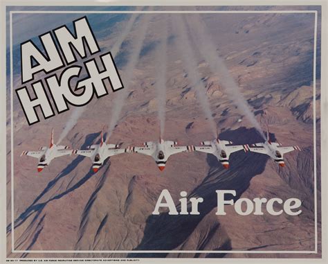 Aim High Air Recruiting Poster | David Pollack Vintage Posters