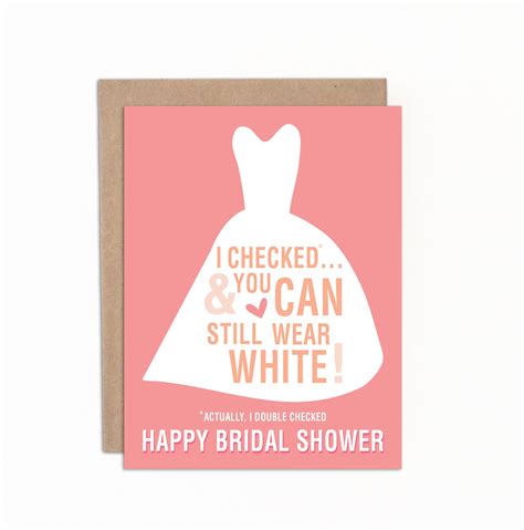 Funny Bridal Shower Card Greeting Card for Bridal Shower I