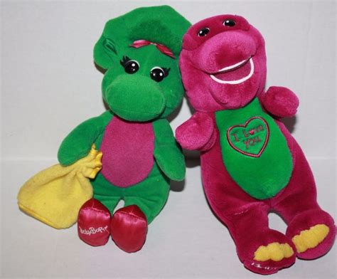 BARNEY & BABY BOP Plush Doll 11" ABC SINGS I LOVE YOU Song Stuffed Soft Toy Set | eBay #Barney ...