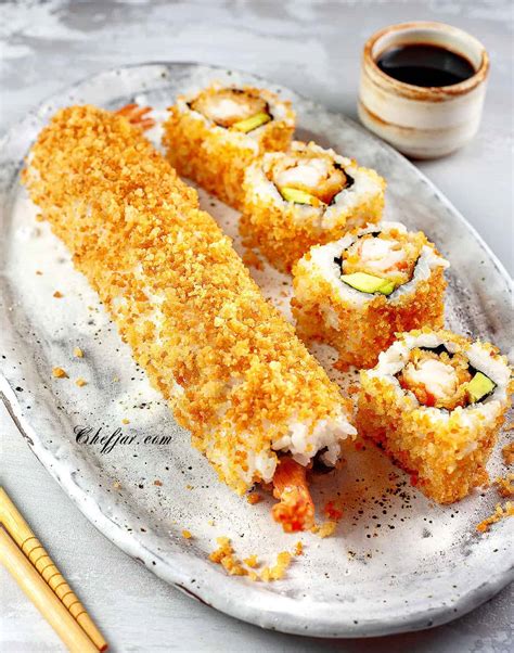 Crunchy Roll Sushi Recipe (California Roll) - Chefjar