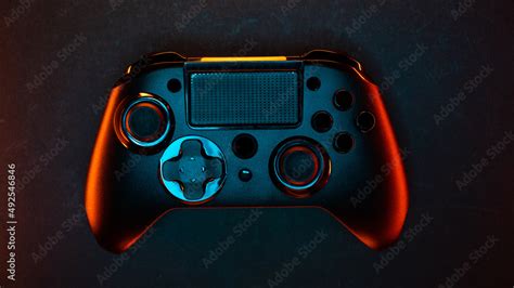 Computer gamepad for video games Stock Photo | Adobe Stock