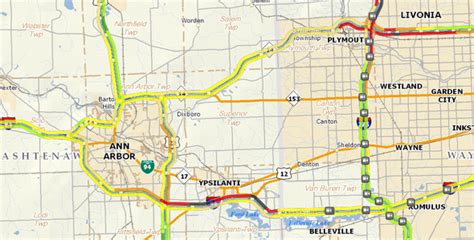 Planning a trip or driving around town? A look at I-94, US-23, M-14 and local traffic real time maps