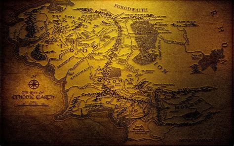 HD wallpaper: gray map, Middle-earth, The Lord of the Rings, cartography, J. R. R. Tolkien ...