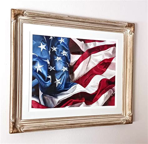 Grandeur, old glory, American flag, watercolor painting by Lana Cease — Lana Cease Watercolor Arts