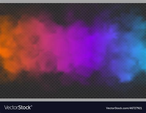 Transparent color smoke effect easy to change the Vector Image