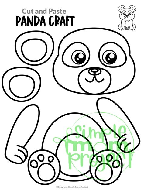 Printable Panda Bear Craft Template – Simple Mom Project