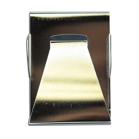 Dual-sided metal money clips allow you to store cash and cards easily ...