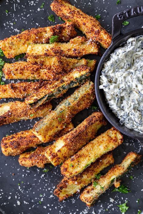 Air Fryer Zucchini Fries (Extra Crispy!) - Momsdish