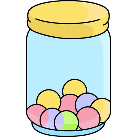 Candy jar Generic Thin Outline Color icon