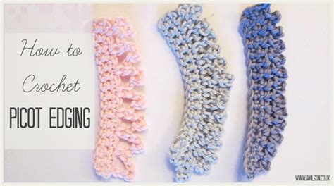 Crocheted Picot Edging