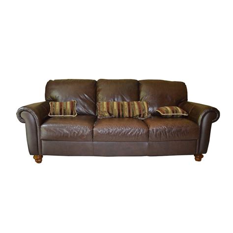 Italsofa Brown Leather Sofa | EBTH