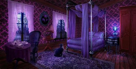 Breathtaking Purple Gothic Bedroom on Bedrooms Decor with Best Purple ...