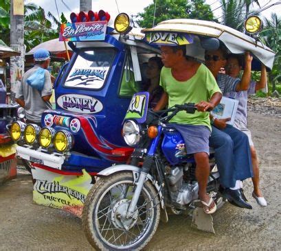 The tricycles are custom built in each area, and they are a lot of artistic work, they different ...