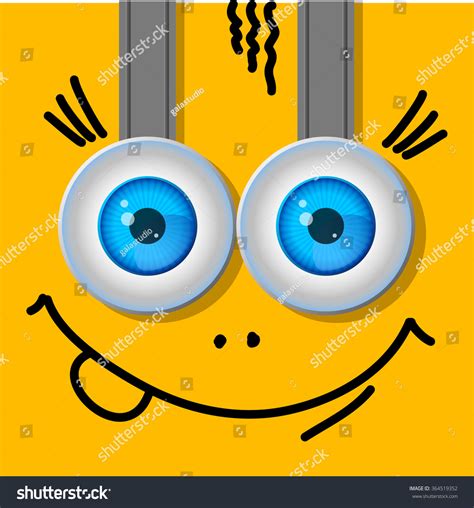 Two Eyes Cartoon Typical Character Flat Stock Vector (Royalty Free ...