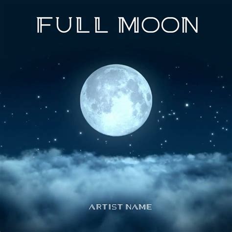 FULL MOON Mixtape/Album Cover Art Template | PosterMyWall