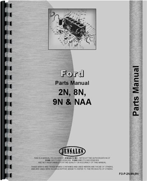 Ford 8N Tractor Parts Manual