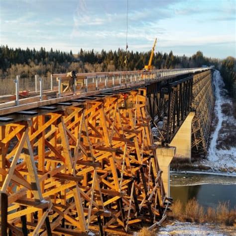 Beaver River Trestle Bridge - Johnston Construction