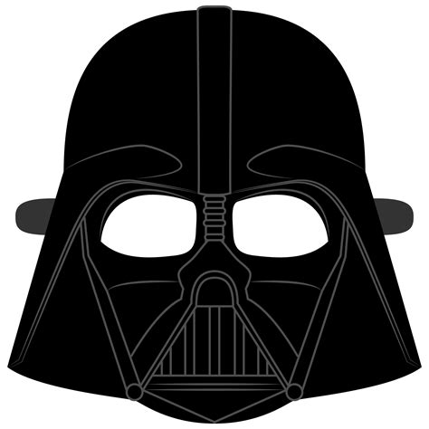 Darth Vader Helmet Mask Template | Free Printable Papercraft Templates