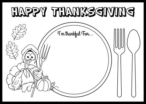 Thanksgiving Coloring Placemats - 10 Free PDF Printables | Printablee