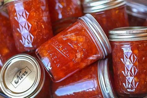 The BEST Homemade Peach Jam - Barefeet In The Kitchen