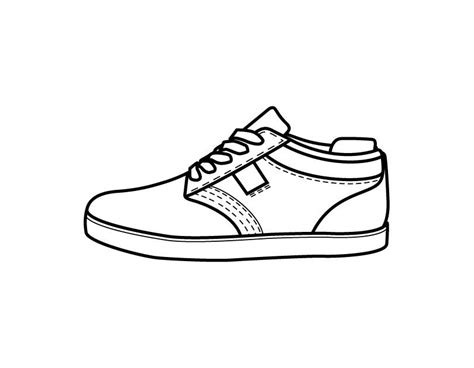 Printable Shoe coloring page from FreshColoring.com | Shoe template, Children shoes, Shoes clipart