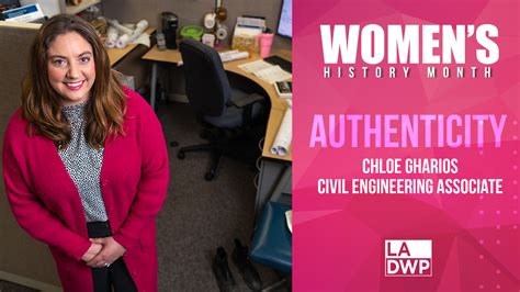 LADWP on Twitter: "Chloe Gharios shows authenticity as a Civil Engineering Associate, bringing ...