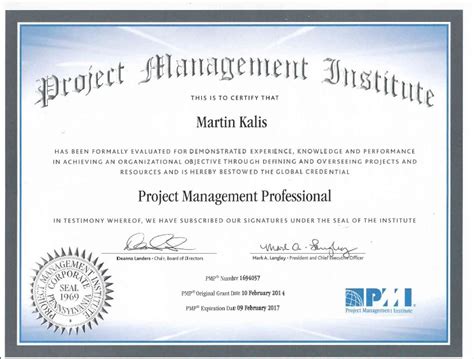 Certificate In Project Management – certificates templates free