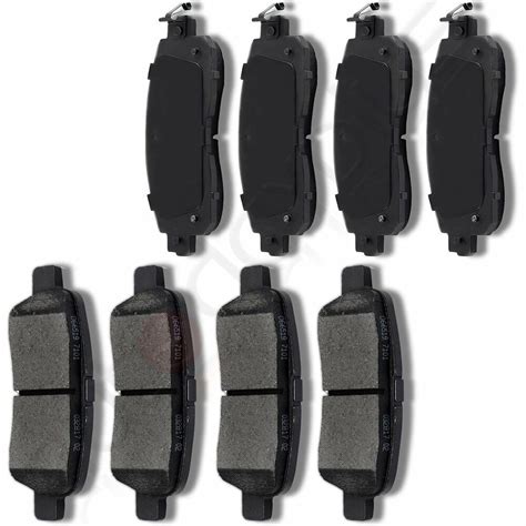 Front and Rear Brake Ceramic Pads For 2013 2014 2015 2016 2017 Altima 8pcs/set - Walmart.com ...