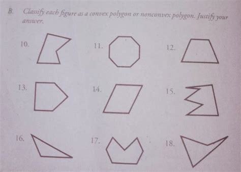 classify each figure as a convex polygon or non convex polygons.justify your answer - Brainly.ph