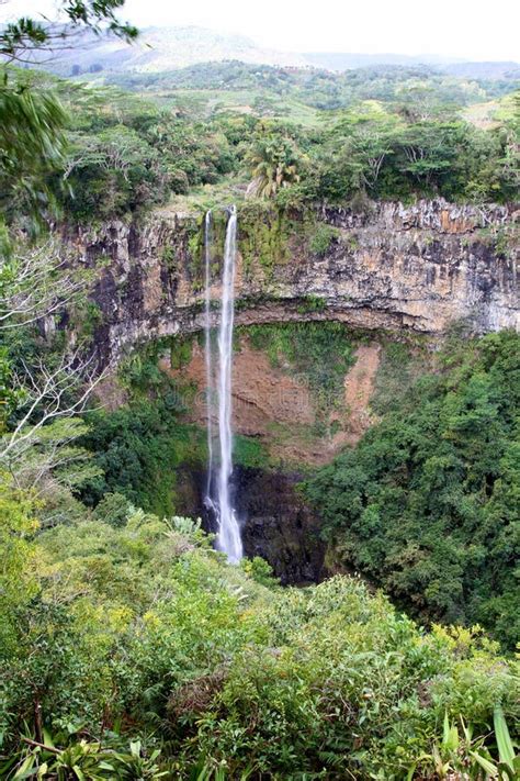 Chamarel waterfall stock photo. Image of trees, beauty - 26857992