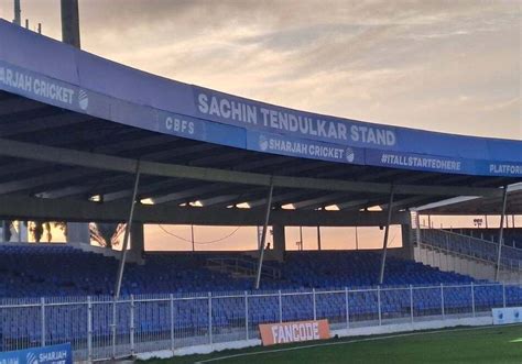 Sharjah Cricket Stadium Dedicates Stand To Sachin Tendulkar, Honors The ...