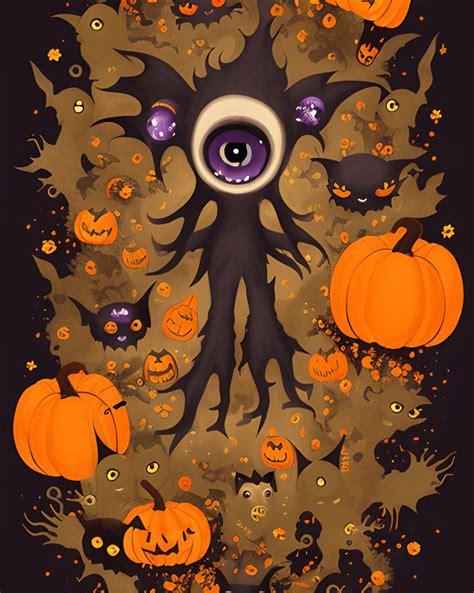 Halloween Creatures Cute Ones · Creative Fabrica