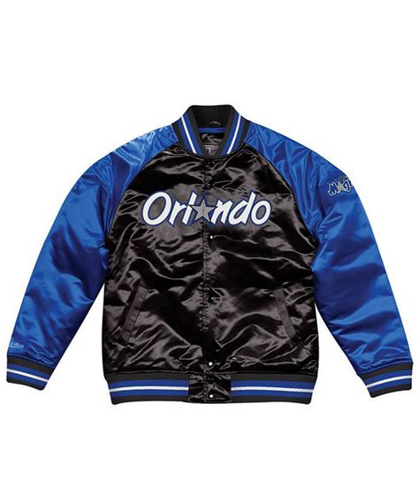 Satin Orlando Magic Blue and Black Jacket - Jackets Masters