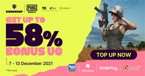 Get Up To 58% BONUS PUBG Mobile UC With Codashop | Codashop Blog MY