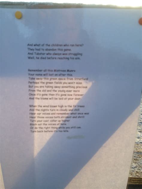 A Poem Has Appeared At The Gate – The Welcombe Hills