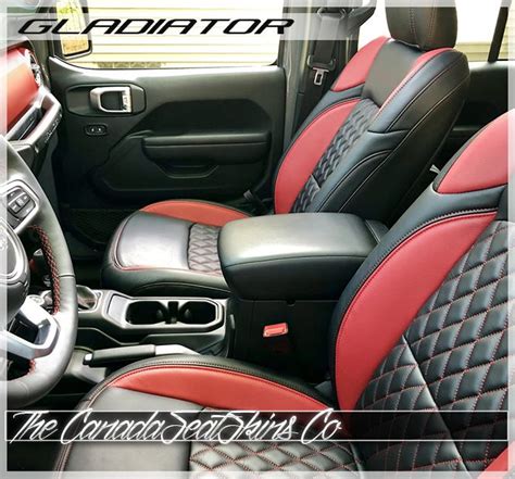 Jeep Gladiator Custom Leather Seats | Jeep gladiator, Cool jeep accessories, Custom jeep wrangler