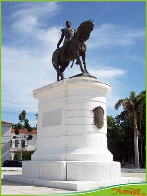 Equestrian statue of José Antonio Paez in Maracay Venezuela