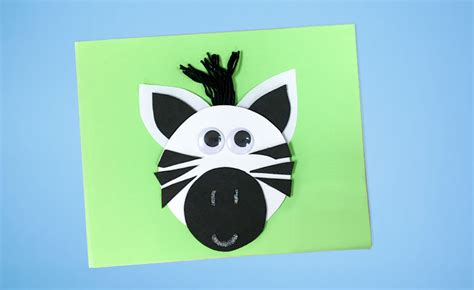 Zebra Canvas Craft - Craft Project Ideas