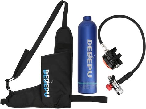 Outdoor Diving Scuba Kit 1L Empty Aluminum Air Tank Snorkeling Oxygen Cylinder W/Portable ...